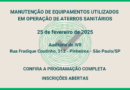 Manutenção de equipamentos utilizados em operação de aterros sanitários